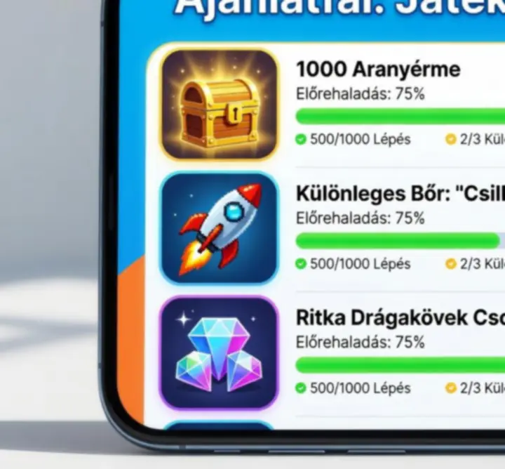 Offerwall jutalmazó mobiljáték feladatok illusztráció