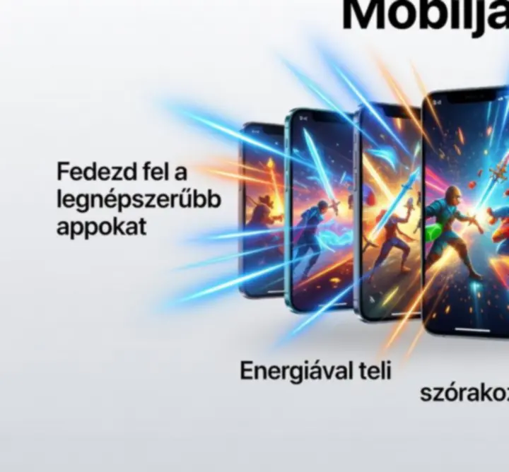 Mobiljáték értékelések illusztráció – játékosok okostelefonnal